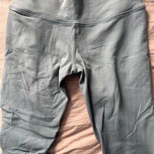 Gray High-Waisted Leggings
